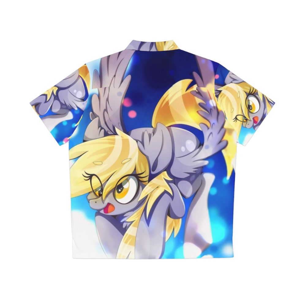 Derpy Hooves Hawaiian Shirt featuring a My Little Pony Pegasus character - Back