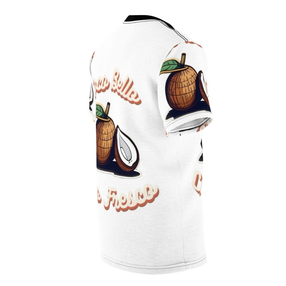 Coconut Beach Summer T-Shirt with tropical design - men right