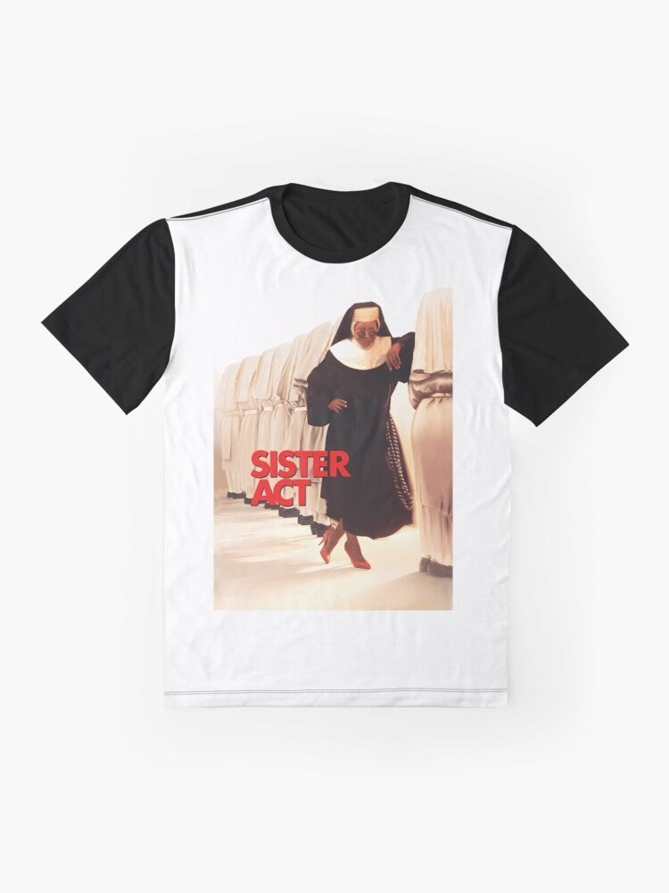 Sister Act graphic t-shirt with Whoopi Goldberg as a nun - Flat lay