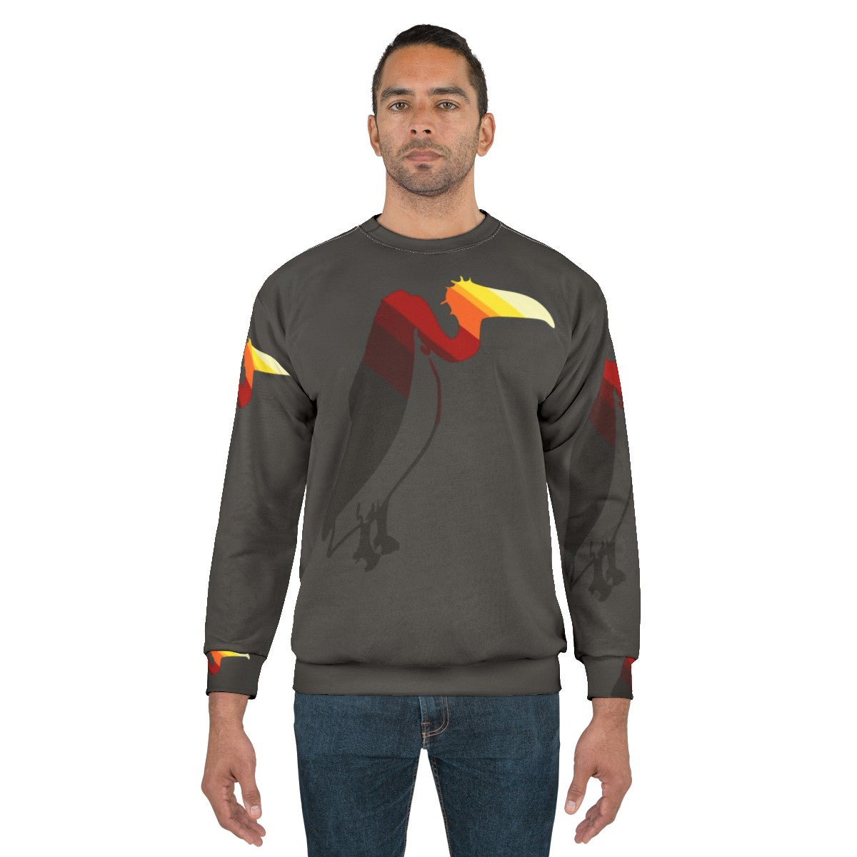 Legendary vulture animal art sweatshirt - men