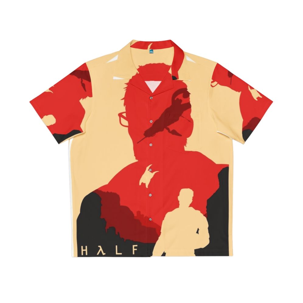 Minimalist Half Life Inspired Hawaiian Shirt