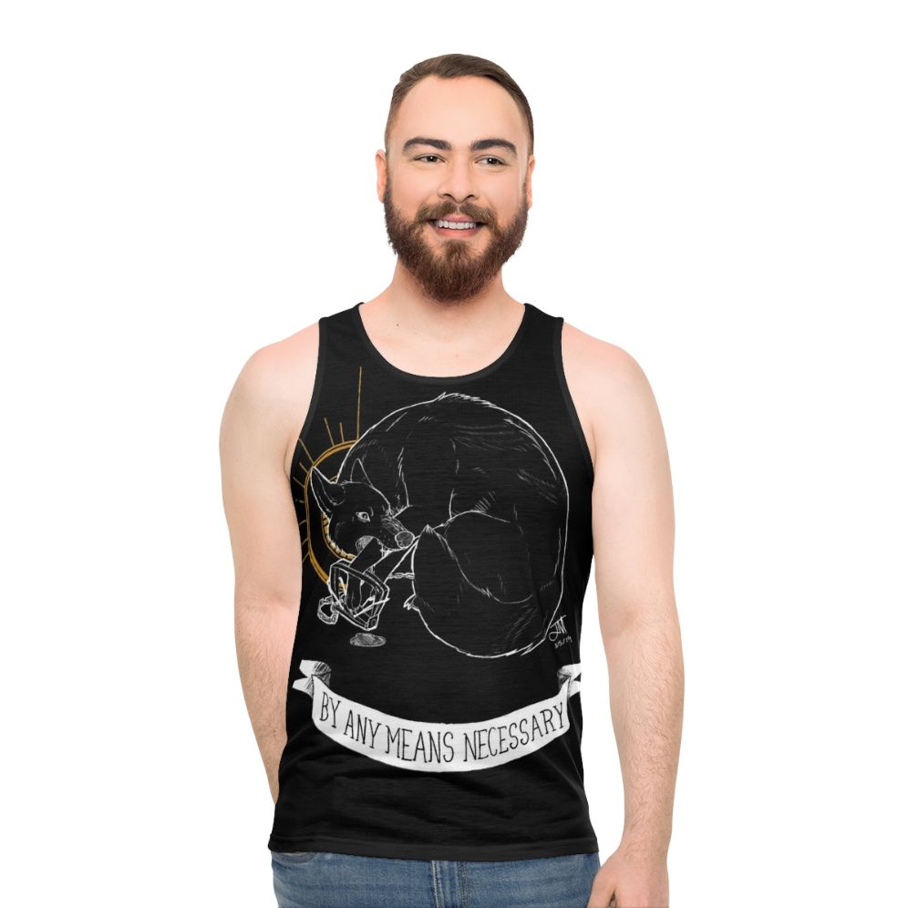 Unisex "Trash Blessings" punk rock-inspired tank top - men