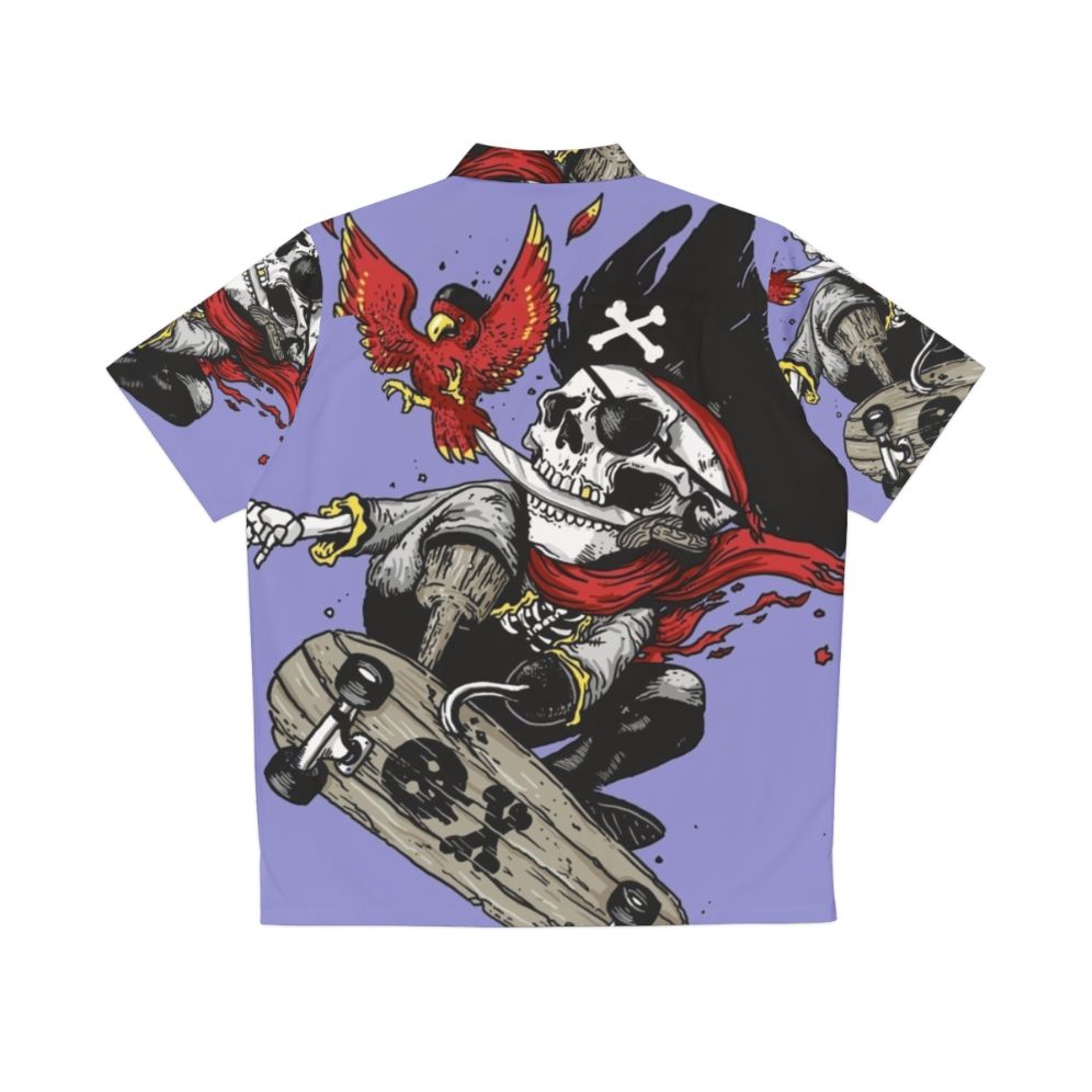 Kids' Hawaiian shirt with pirate skull design - Back