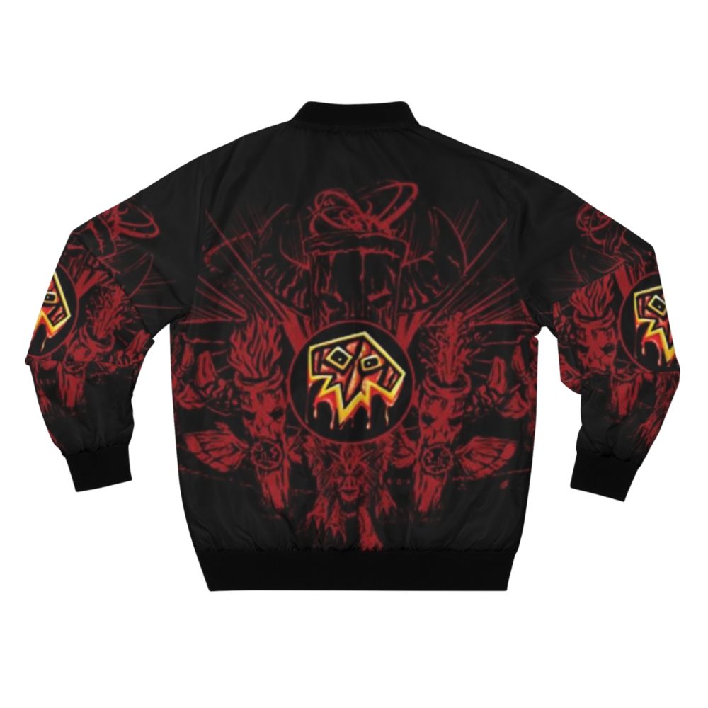 Shaman logo bomber jacket with a bold graphic design - Back