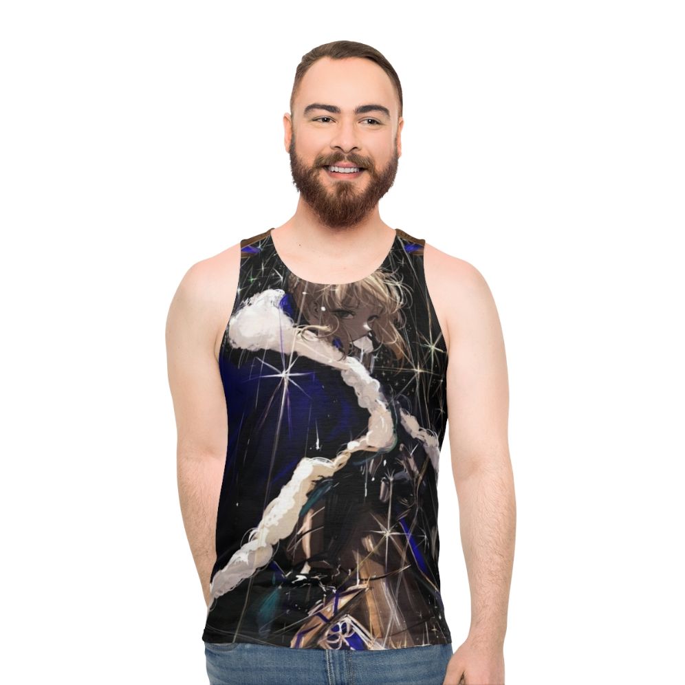 Saber Fate Grand Order anime character unisex tank top - men