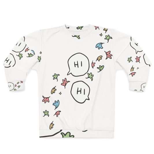 Hi Heartstopper Sweatshirt Featuring the Main Characters Nick Nelson and Charlie Spring