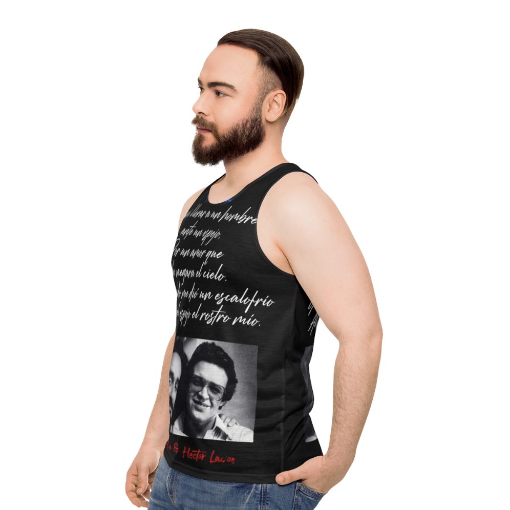 Salsa music unisex tank top - men side