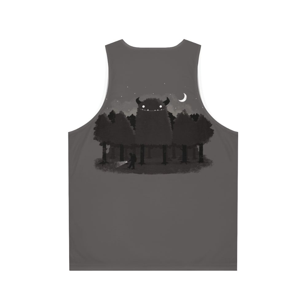 Spooky Monster Hunting Unisex Tank Top - Back