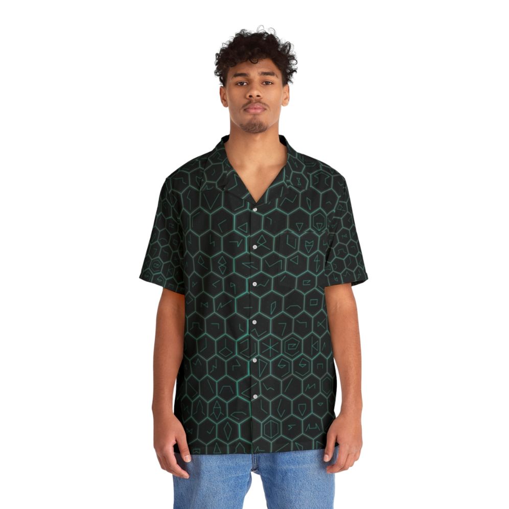 Ingress Glyph Series Hawaiian Shirt - People Front