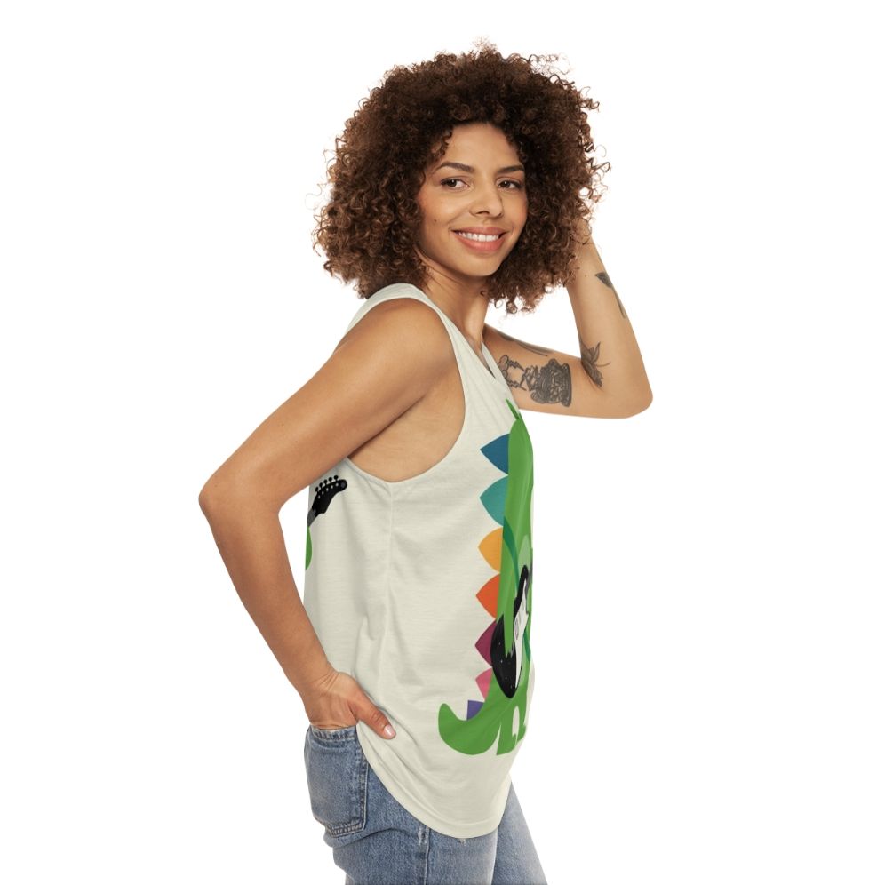 Crocodile rock unisex tank top - women side