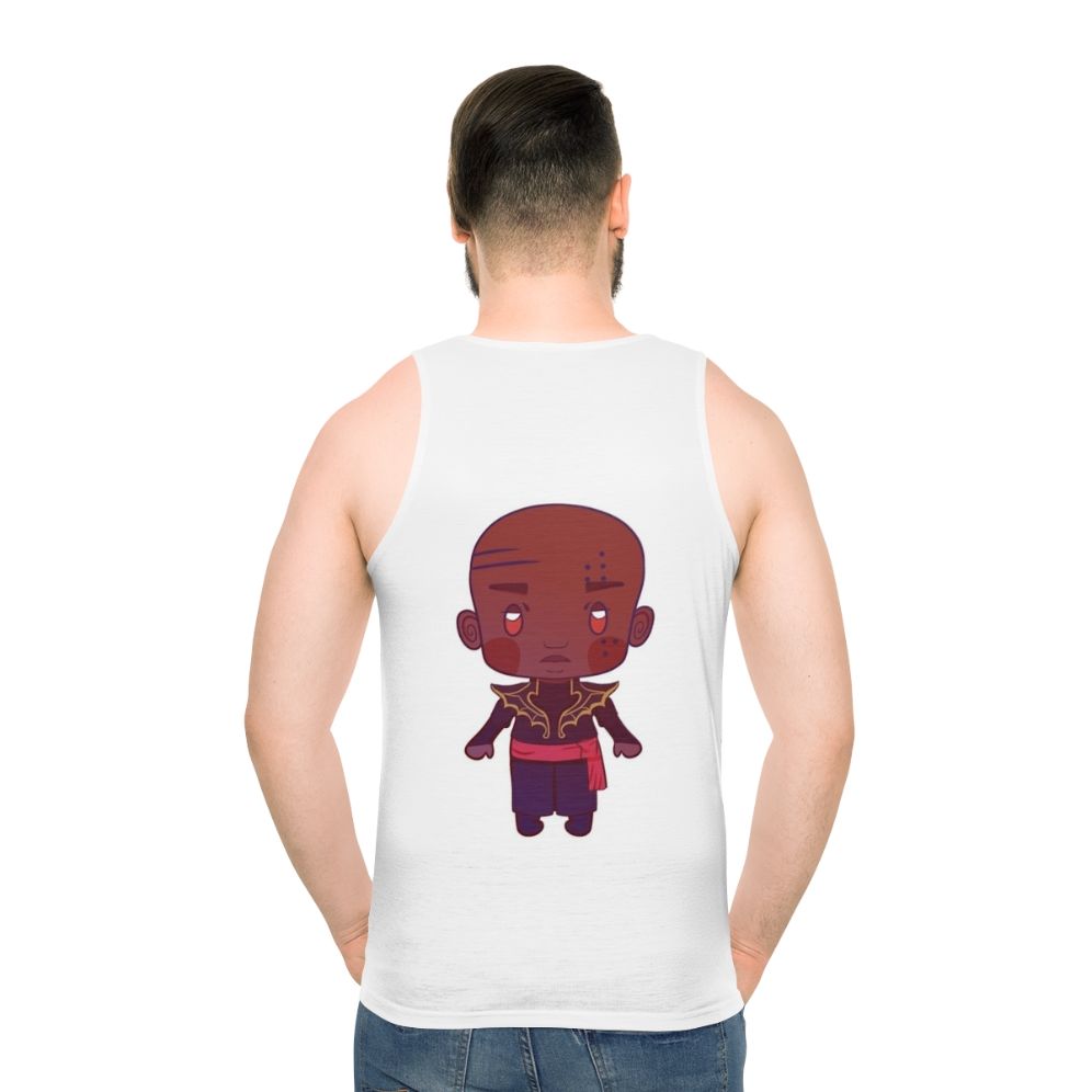 Isaac Castlevania Netflix Unisex Tank Top - men back