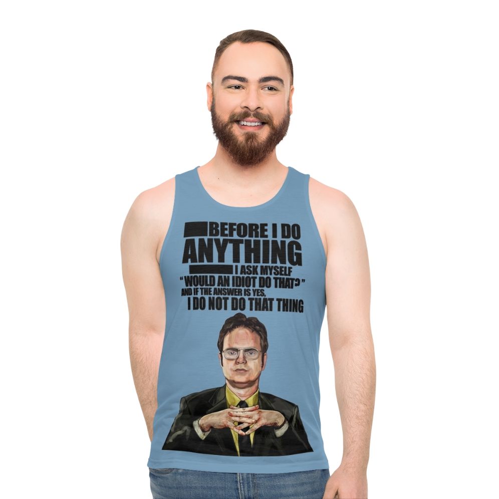 The Office Dwight K. Schrute Unisex Tank Top - men