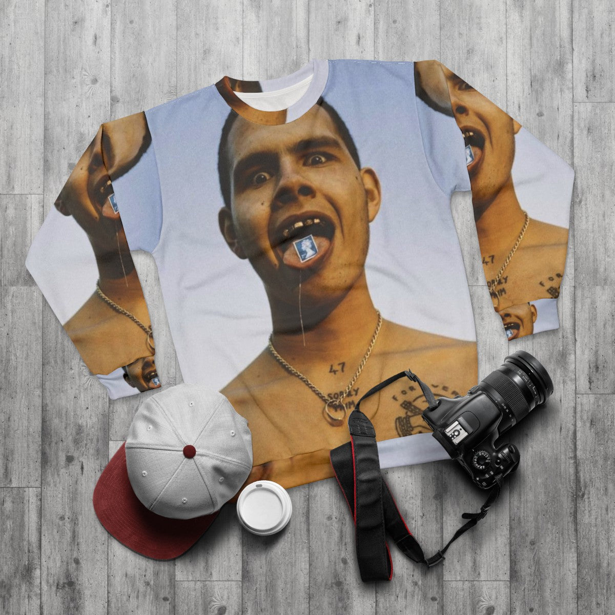 Slowthai Rap Music Sweatshirt - flat lay