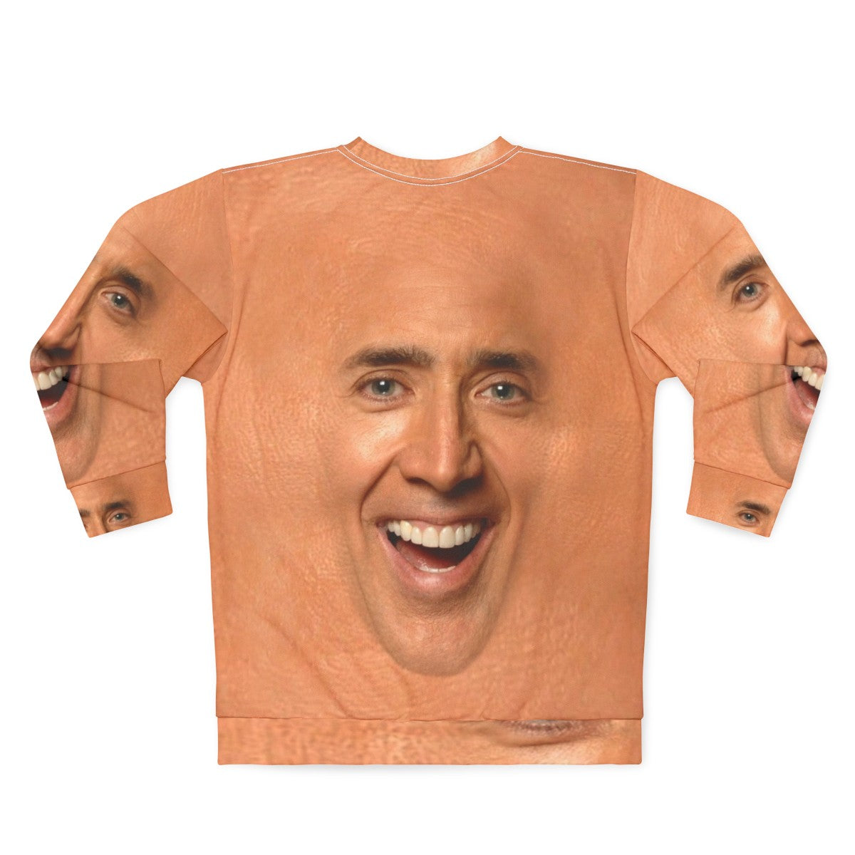 Nicolas Cage Sweatshirt with Funny Graphic - Back