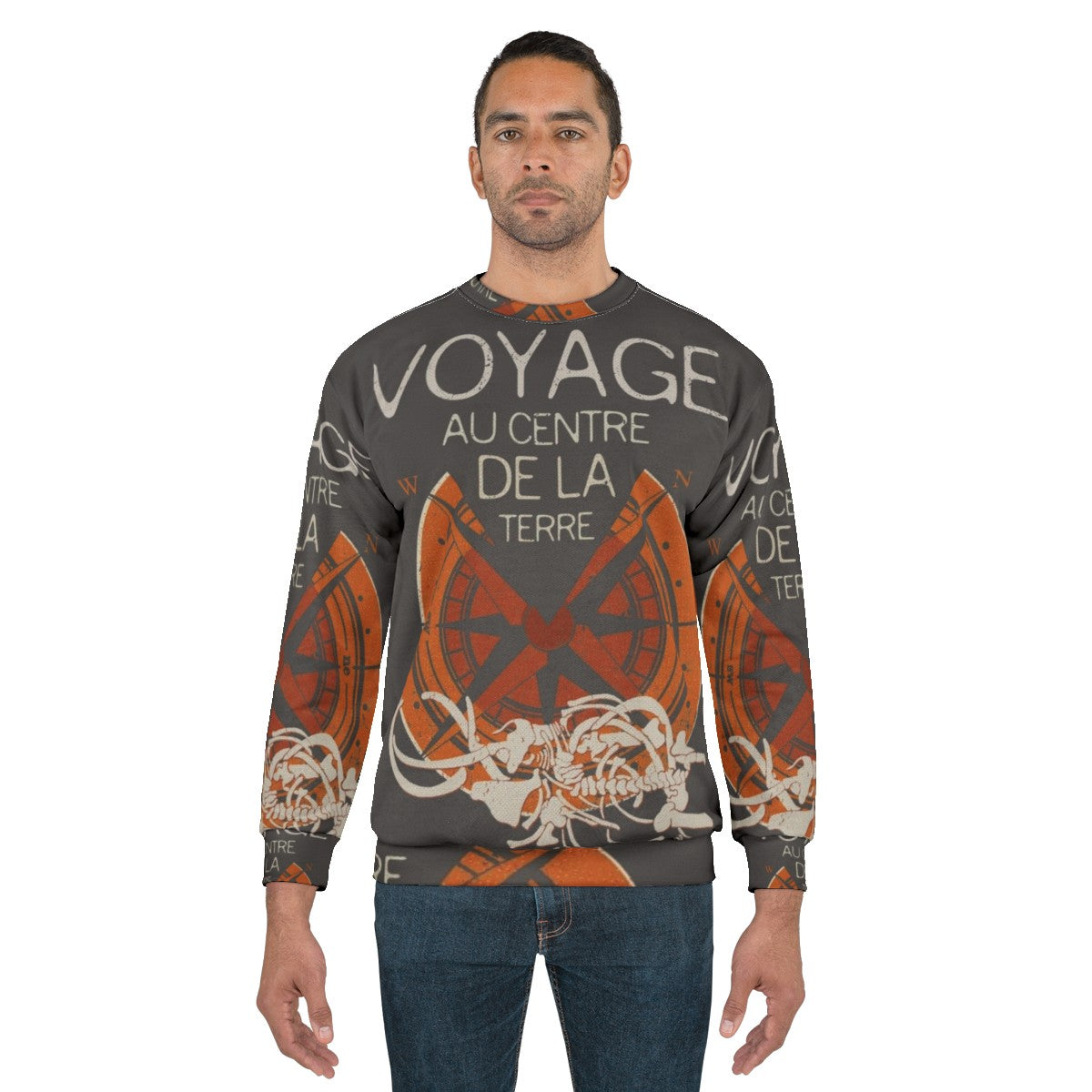 Jules Verne books collection sweatshirt - men