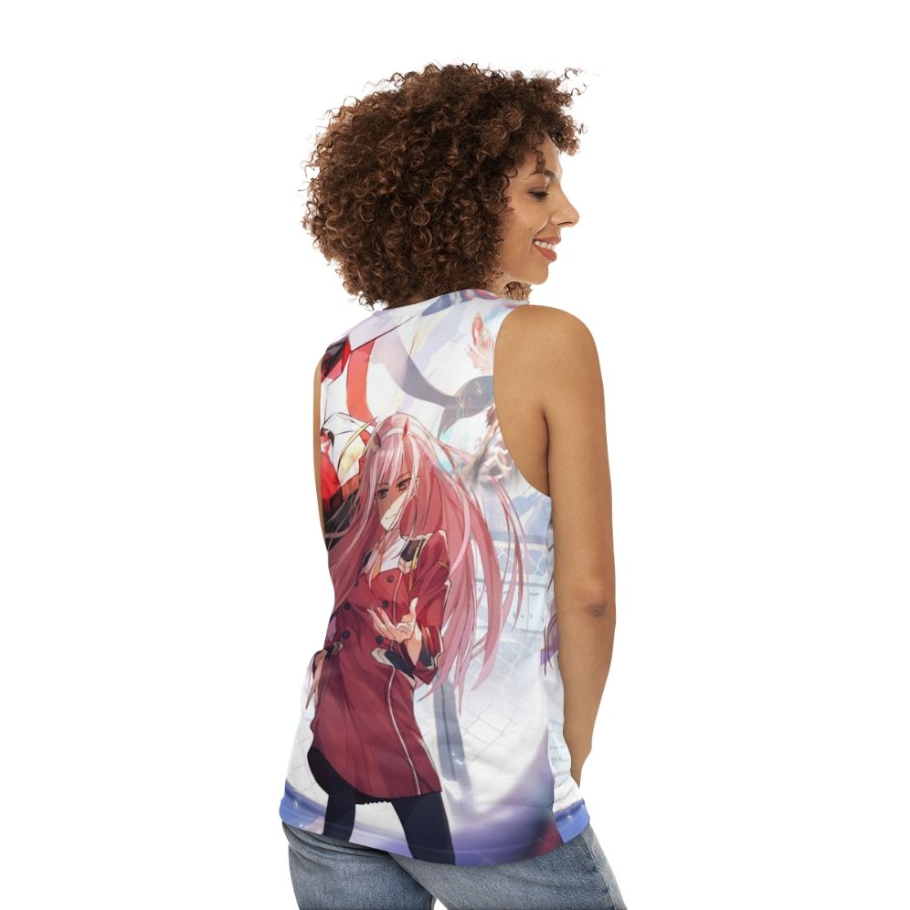 Darling In The Franxx Unisex Anime Mecha Tank Top - women back