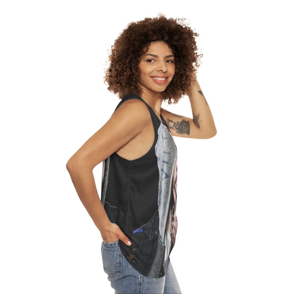 Bam Margera Unisex 90s Punk Tank Top - women side