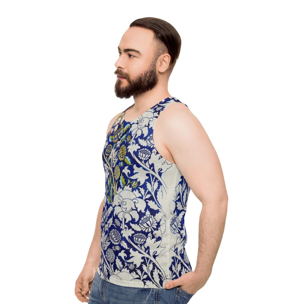 William Morris Art Nouveau Inspired Unisex Tank Top - men side