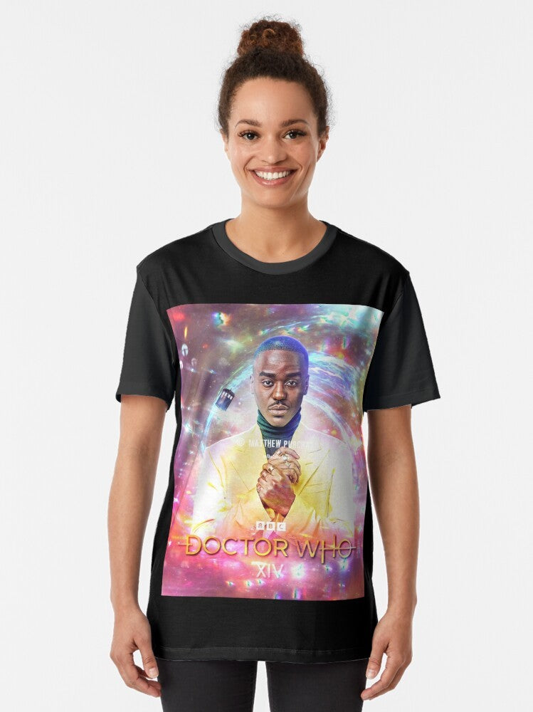 Ncuti Gatwa as the 14th Doctor of Doctor Who, charity graphic t-shirt design - Women