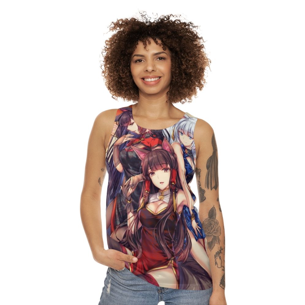 Sakura Sisters Anime Unisex Tank Top - women