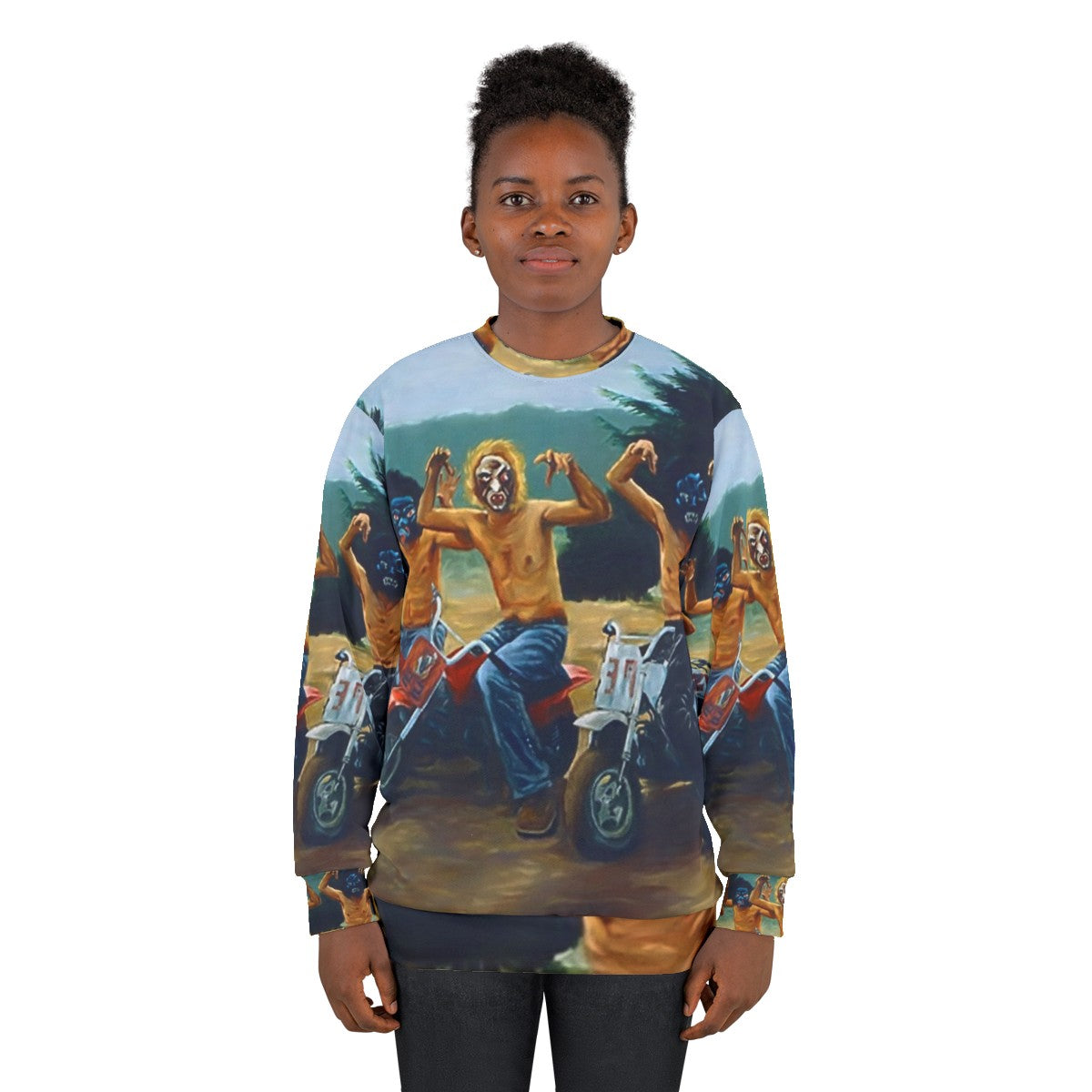 Wes Anderson's The Royal Tenenbaums painting inspired sweatshirt - women