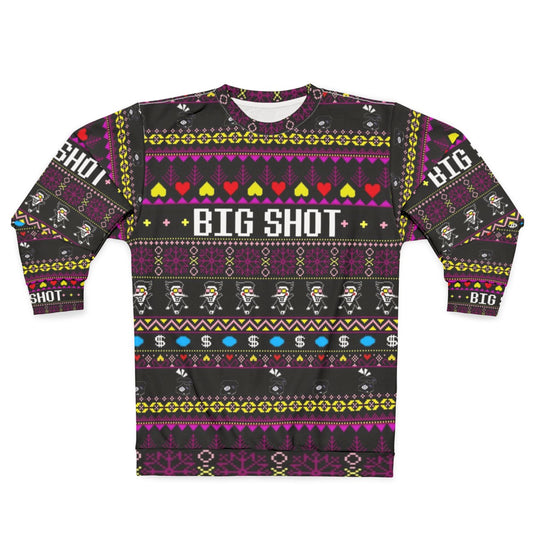 Spamton's Big Shot Kromer Krismas Gaming Sweatshirt