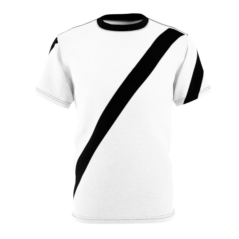 Stylish T-shirt design featuring a safety belt graphic to promote car safety