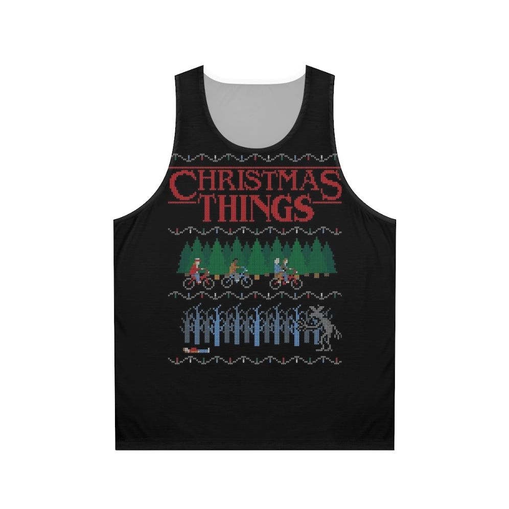 "Christmas Things" Unisex Tank Top Featuring Stranger Things Theme