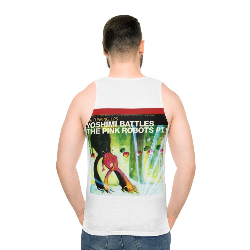 Yoshimi Battles The Pink Robots Unisex Music Tank Top - men back