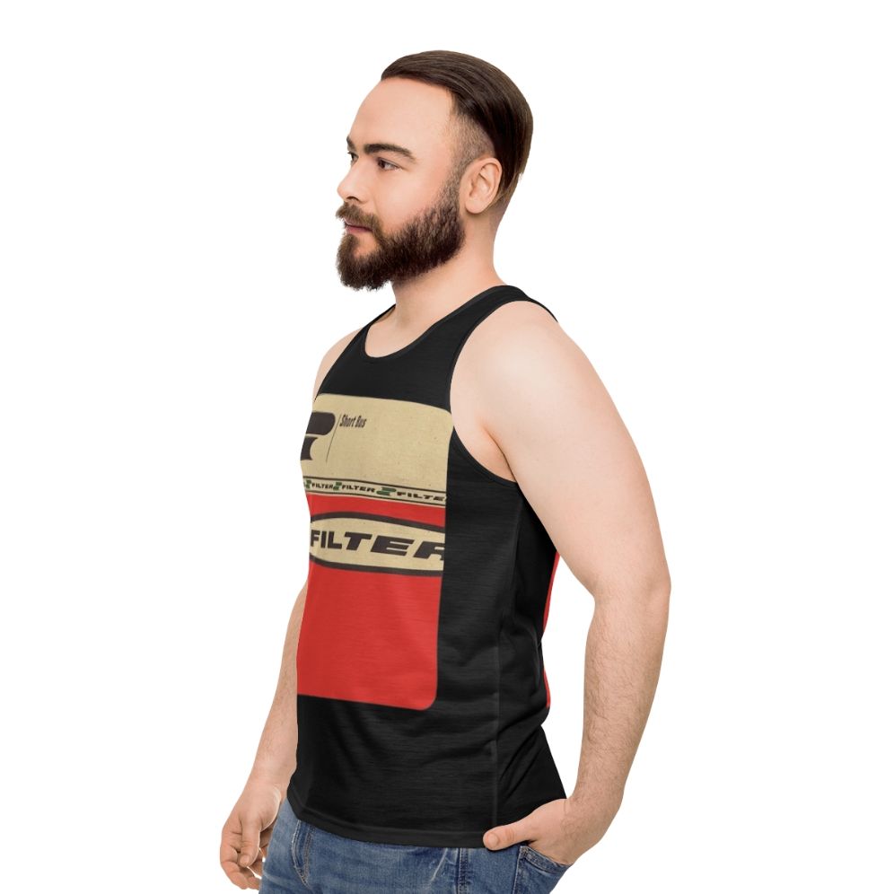 Filter Short Bus Unisex Industrial Metal Music Tank Top - men side