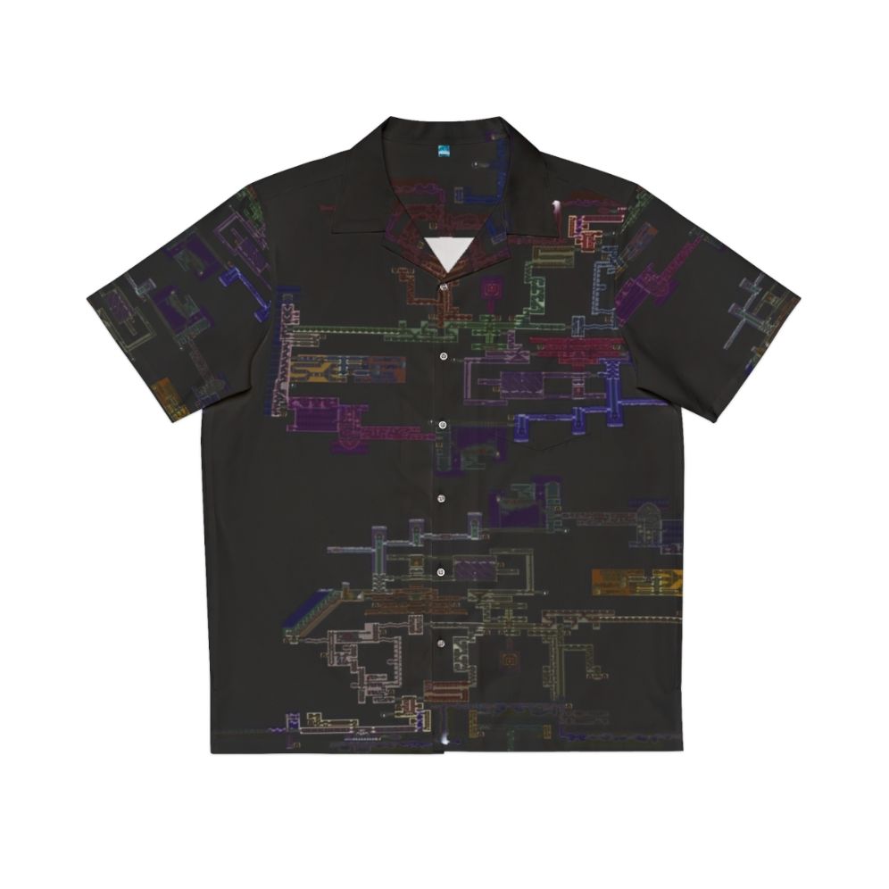 Castlevania Symphony Of The Night themed Hawaiian shirt