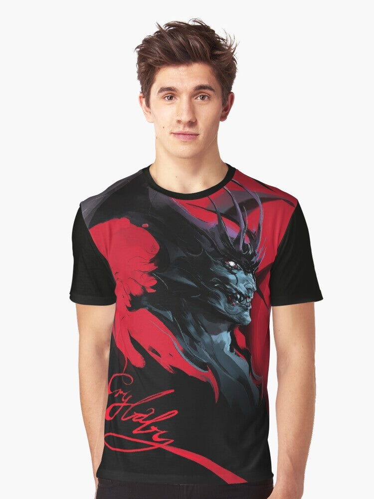 Devilman Akira anime graphic t-shirt featuring the iconic Devilman character - Men