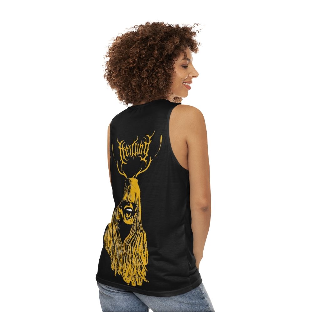 Tribal inspired Maria from Heilung unisex tank top - women back