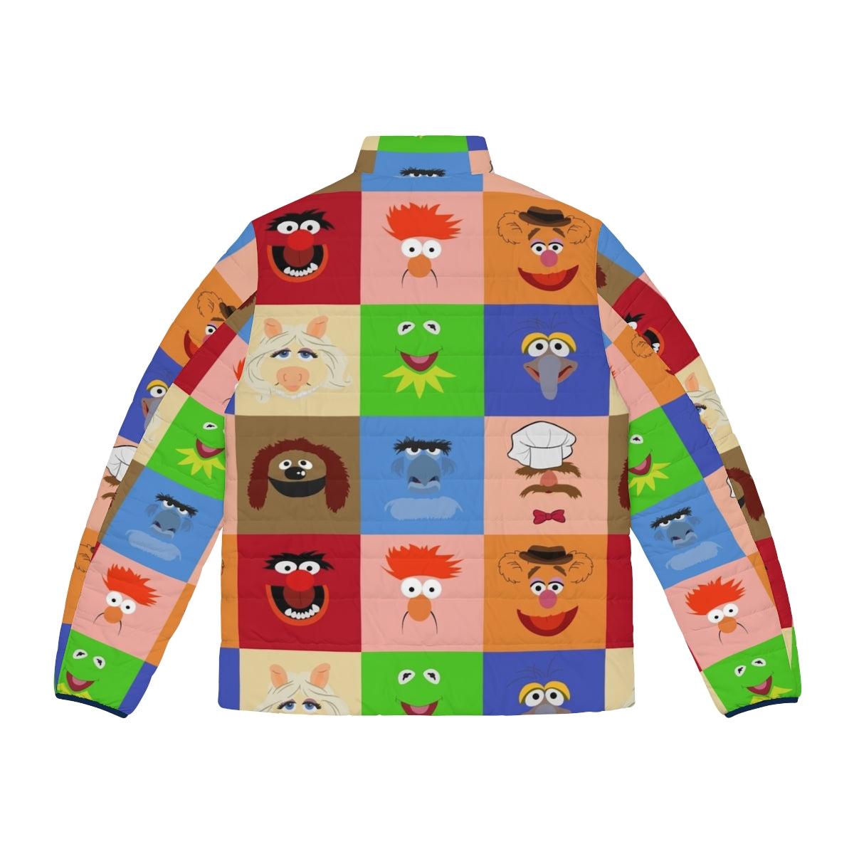 Muppets Puffer Jacket with Kermit the Frog, Miss Piggy, and other beloved Muppet characters - Back