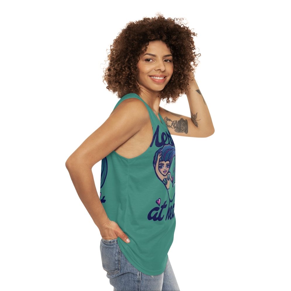 Mermaid-themed unisex tank top - women side