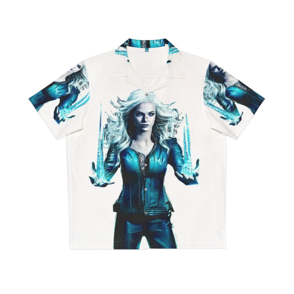 Killer Frost inspired Hawaiian shirt with frost-themed design