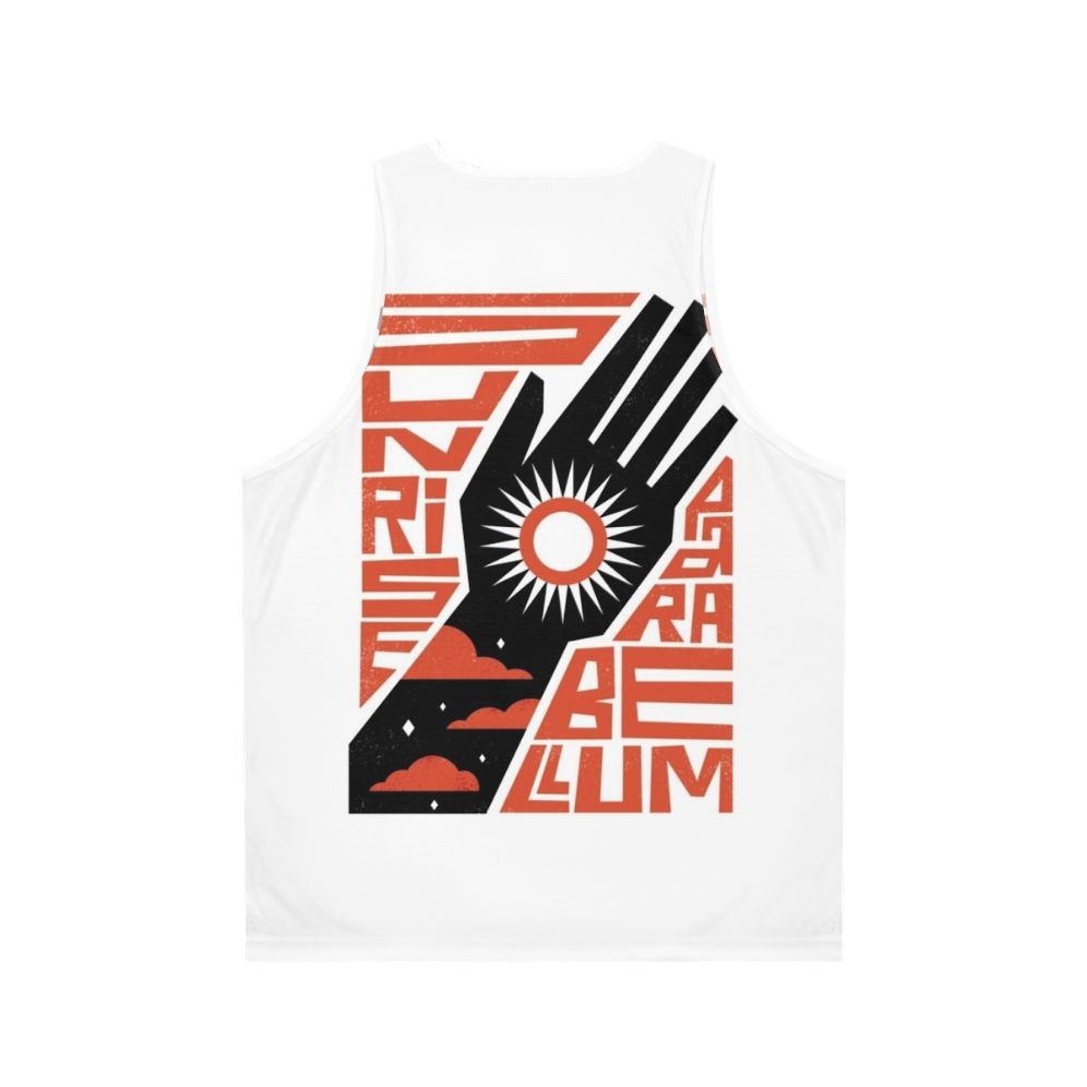 Unisex Disco Elysium Kim Kitsuragi 80s Retro Abstract Tank Top - Back