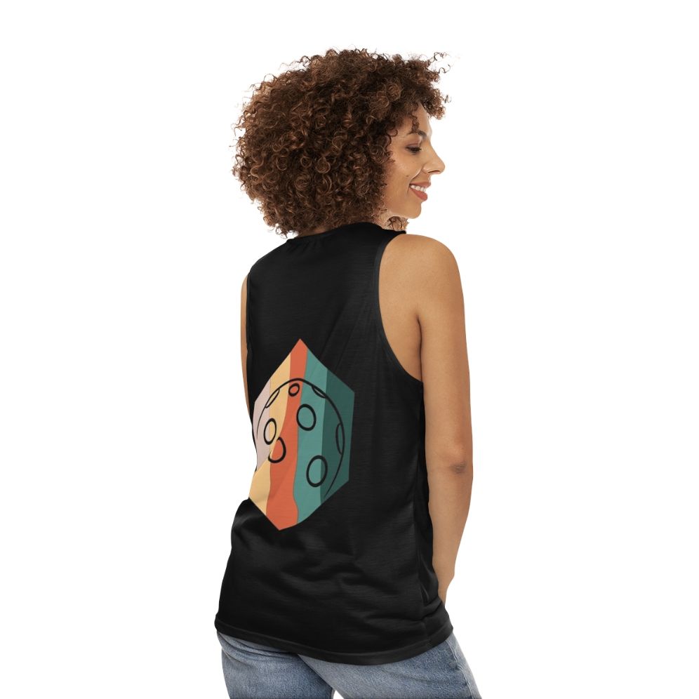 Vintage Retro Floorball Unisex Tank Top - women back