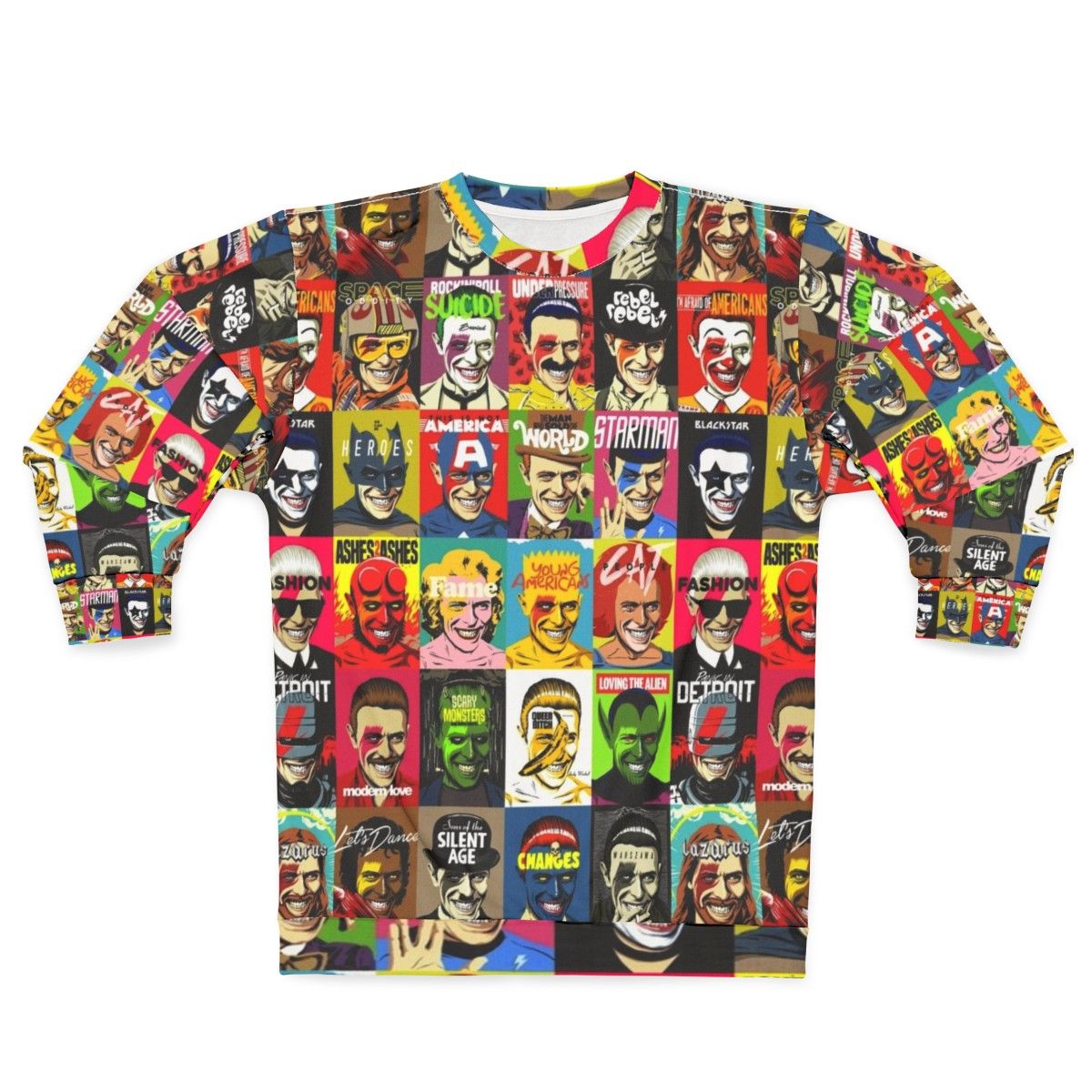 Retro "All The Changes" 80s pop culture sweatshirt