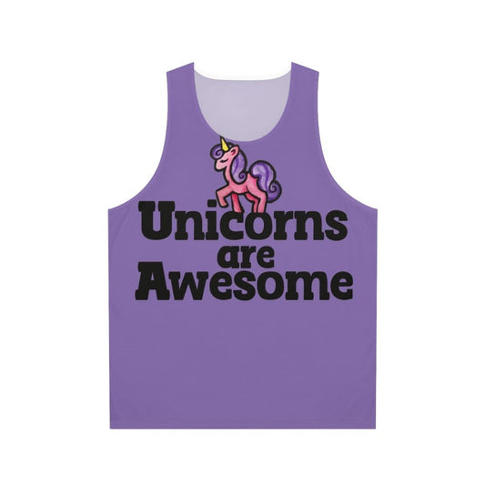 Unicorn lover women's pink tank top