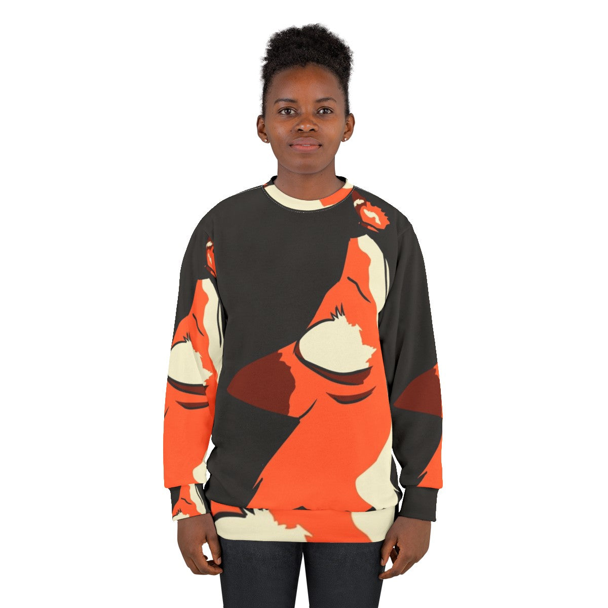 Spirit Fox Sweatshirt featuring a legendary animal design - women