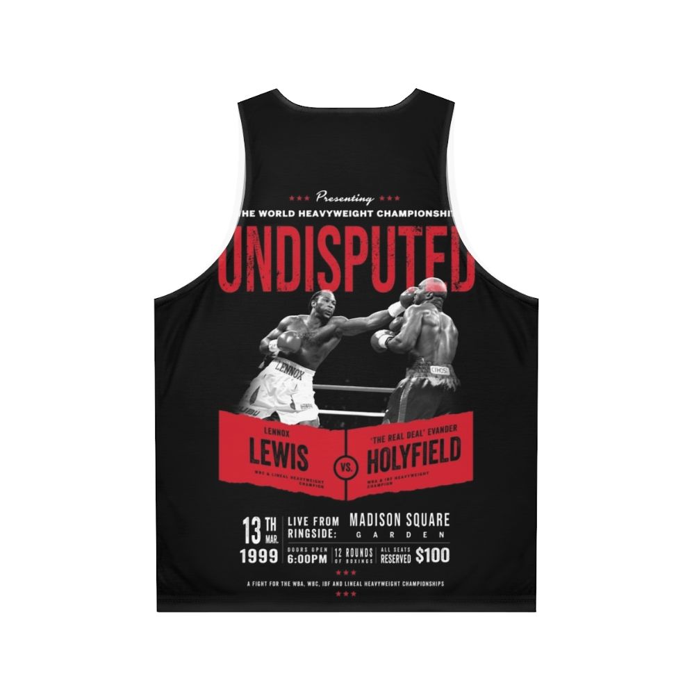 Undisputed Heavyweight Champion Boxing Unisex Tank Top - Back