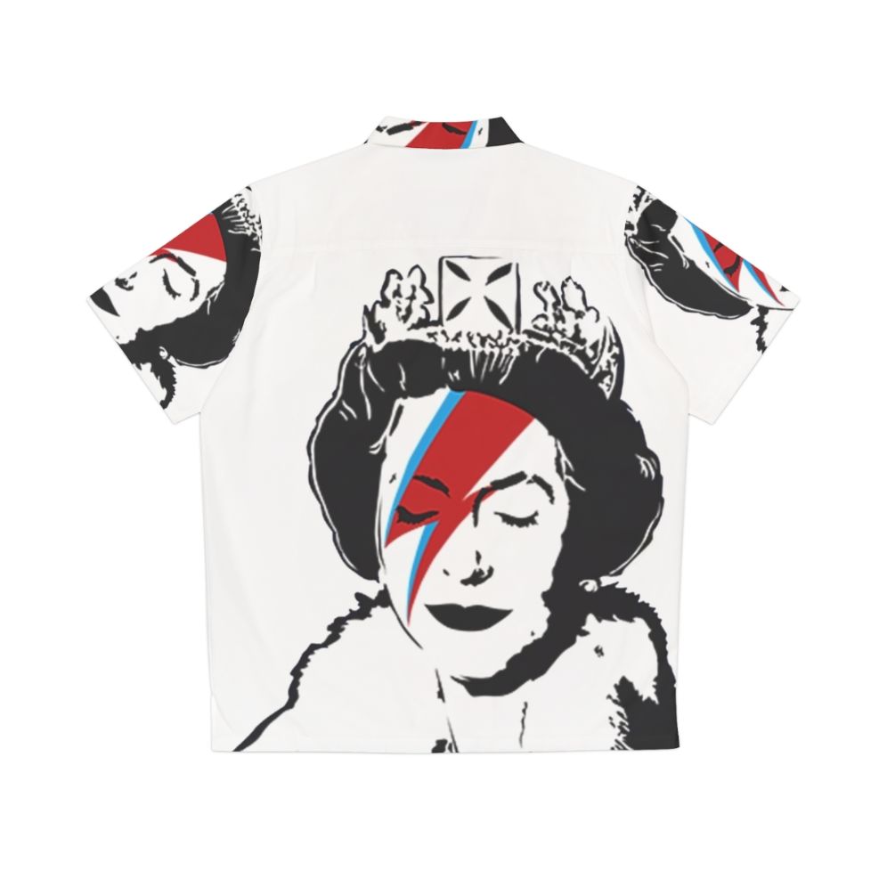 Banksy God Save The Queen Hawaiian Shirt - Back