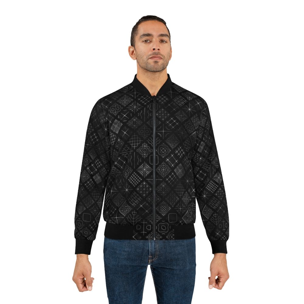 Cymatics Chladni Patterns Bomber Jacket - Explore the Beauty of Sound - Lifestyle