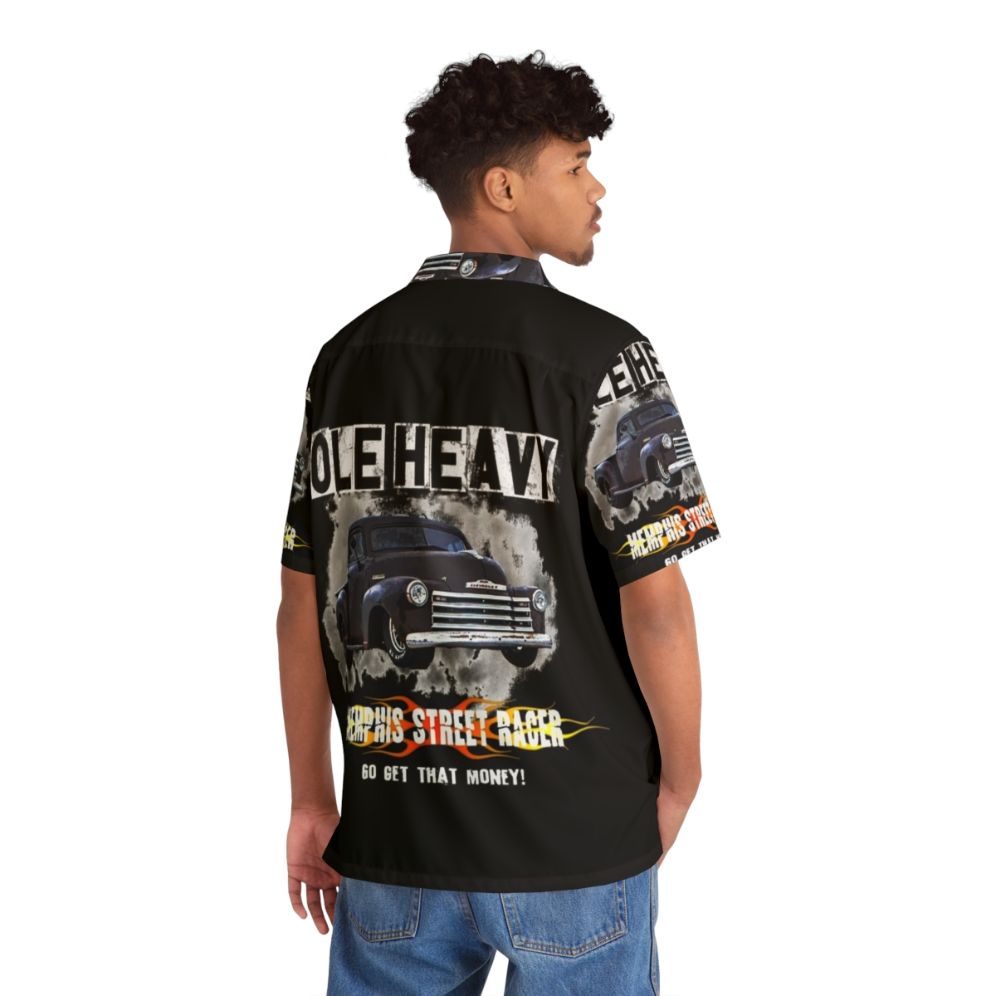 Heavy Truck Street Racer Ole Memphis-Style Hawaiian Shirt - People Back