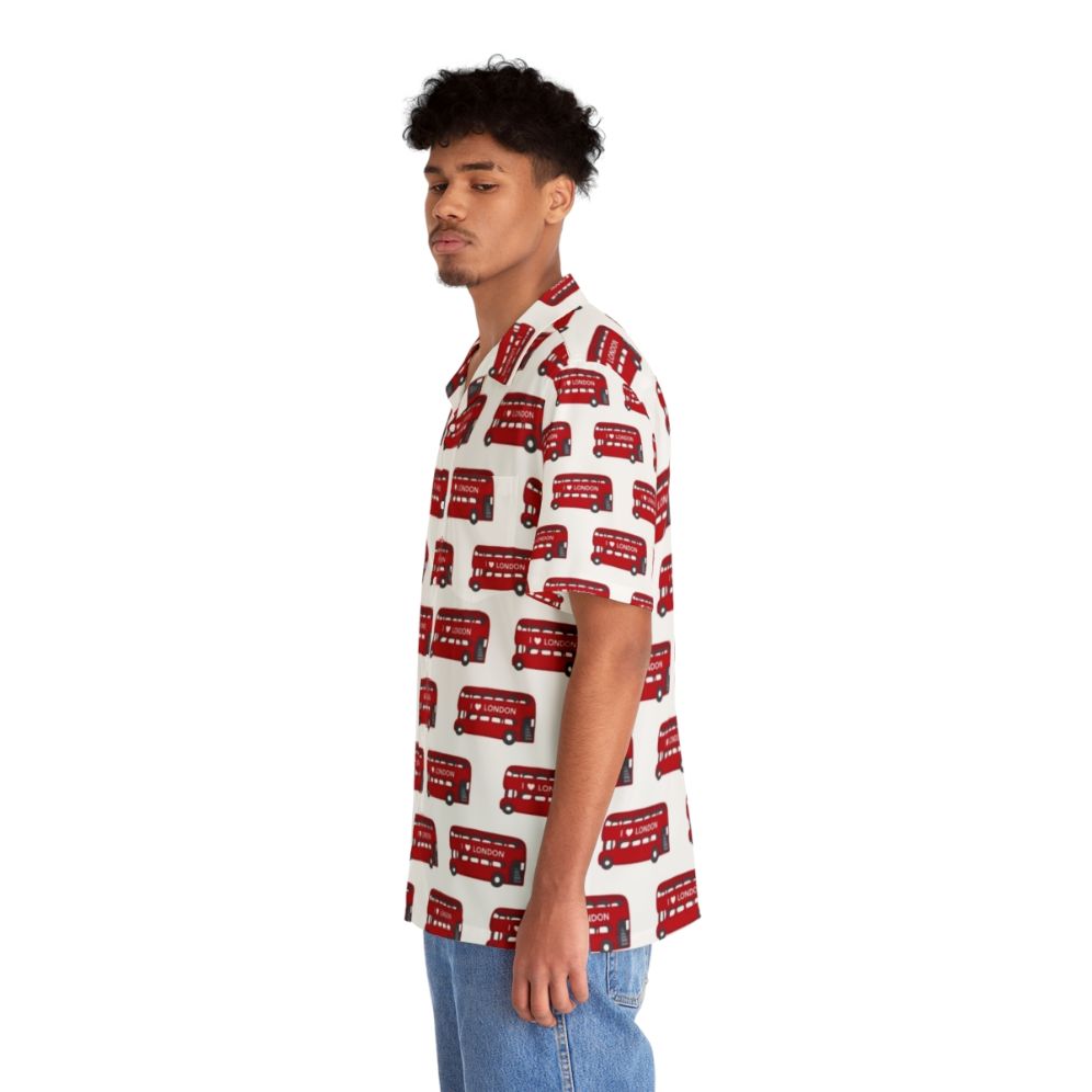 London bus pattern Hawaiian shirt - People Left