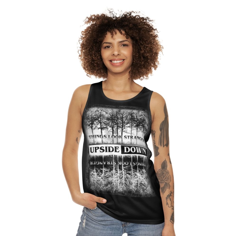 Stranger Things Upside Down Design Unisex Tank Top - women