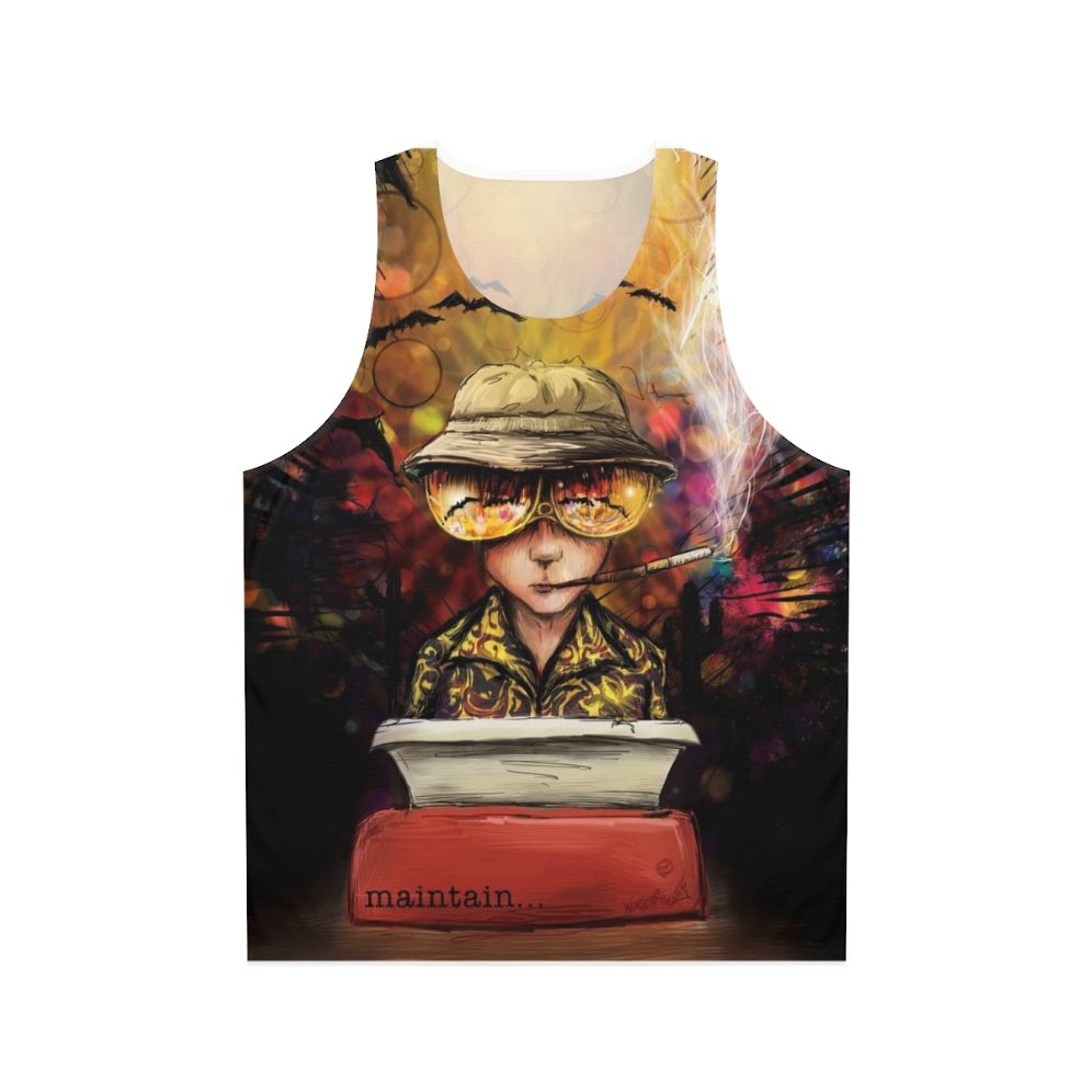 Unisex tank top inspired by the gonzo journalism of Hunter S. Thompson