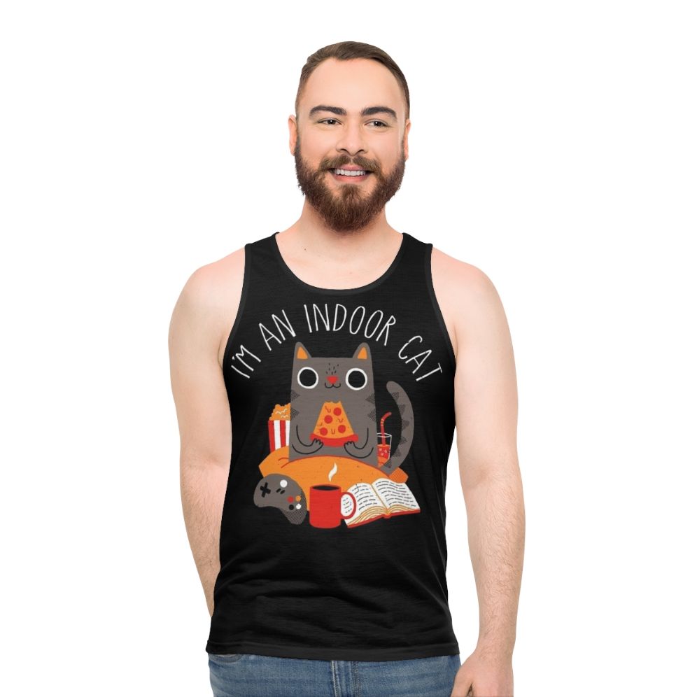 Indoor Cat Unisex Tank Top - men