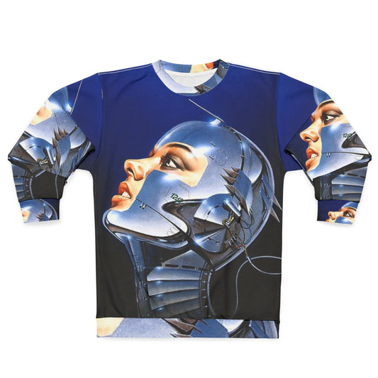 Hajime Sorayama metal music inspired sweatshirt